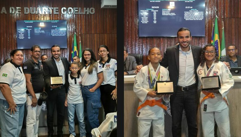 Câmara Municipal de Igarassu presta homenagem a atletas de judô com Moção de Aplausos