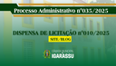 DISPENSA DE LICITAÇÃO - SITE/BLOG