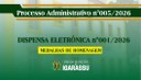 Dispensa Eletrônica 001/2026