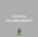 Nota de esclarecimento Nota de esclarecimento
