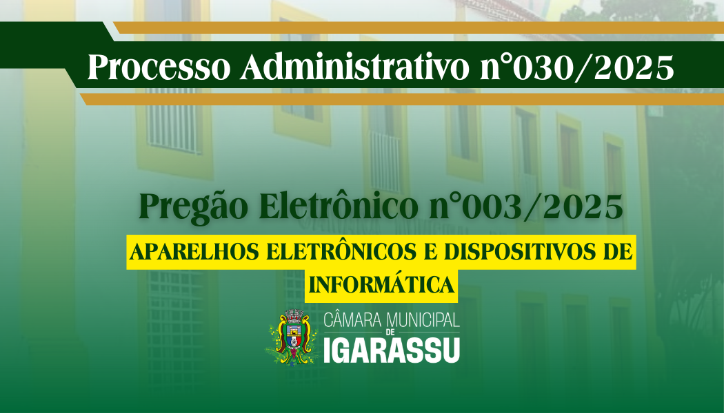 PREGÃO ELETRÔNICO 003/2025