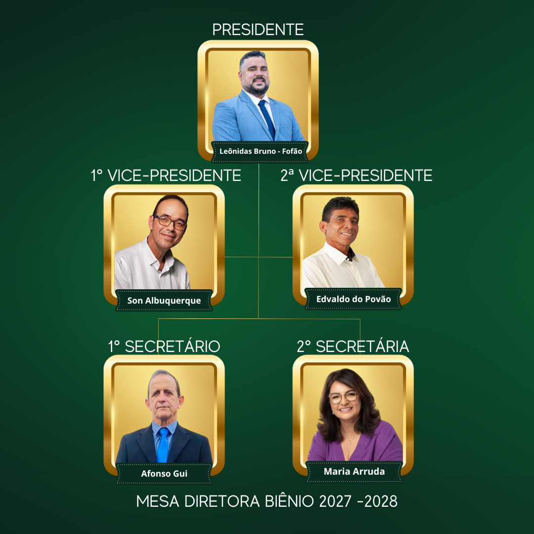 MESA DIRETORA BIÊNIO 2027-2028